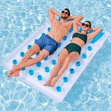 Bestway Luftmatratze Summer Colors für 2 Pers. 193x142 cm Badeinsel Poolmatratze