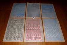 6 Original DDR Typofix Rubbelbilder NVA taktische Zeichen militärische Symbole 5