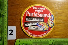 Alter Aufkleber Media Musikinstrument HeimOrgel Klavier YAMAHA PortaSound