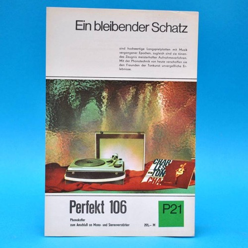 Perfekt 106 phonokoffer ddr - perfekt,
