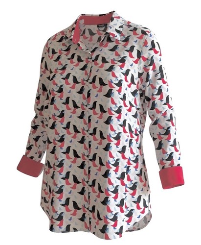 Walbusch damen bluse - bluse, langarm
