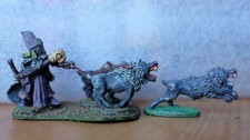Hobgoblin Handler und 3 Hobhounds C27 Set Pre Slotta Citadel Miniaturen Metall