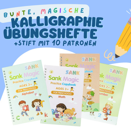 Magisches übungsheft 4er set - magisches,