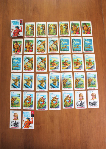 Daniel boone card game vintage - daniel,