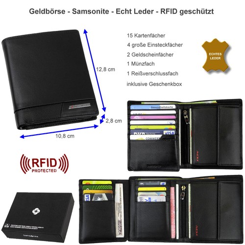 Samsonite herren geldbörse - samsonite, 24
