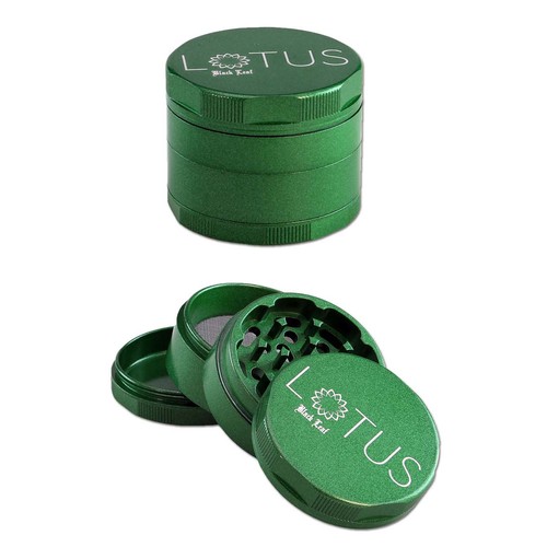 Black leaf lotus grinder - black,