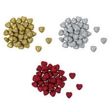 Styropor Glitzer Herzen als Streudeko Tischdeko Weihnachtsdeko Basteln - wählbar