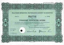 Allgäuer Brauhaus AG 1974