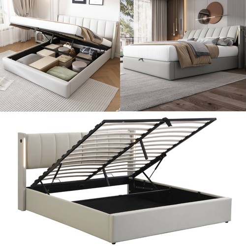 Led polsterbett doppelbett mit - led-polsterbett,