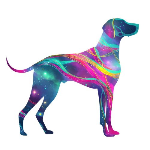 Sticker hund aurora - 2x,