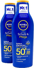 2x NIVEA SUN Schutz & Pflege