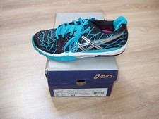 Asics GEL-FIREBLAST Damen Handball/Hallenschuhe SCHWARZ/BLAU Gr.39,5 - Neu + OVP