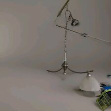 Deckenlampe, Kronleuchter, Glastropfen, 3 Flammig E14  120 Watt 