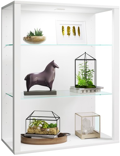 Holz glas stand vitrine - holz,