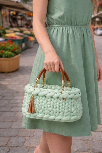 Handtasche grobstricktasche - /,