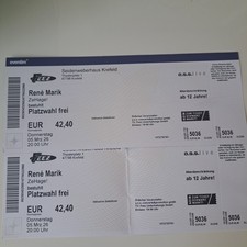 tickets Rene Marik Krefeld