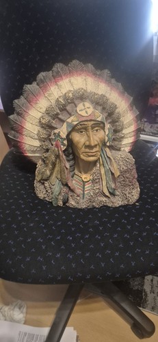 Indianer kopf statue - kopf,