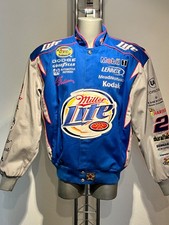 RUSTY WALLACE Nascar Racing Jacket Gr.L/XL neu DragRacing MILLER LITE Stick