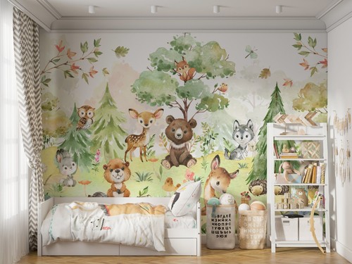Fototapete kinderzimmer wald - fototapete,