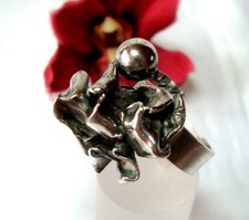 Stylistischer Ring 800 Silber