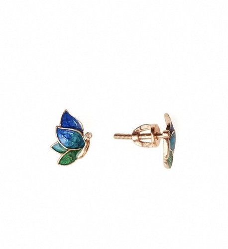 Earrings studs silver - , gold