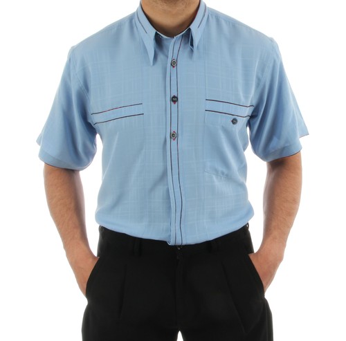 Luxus designerhemd hellblau - in,