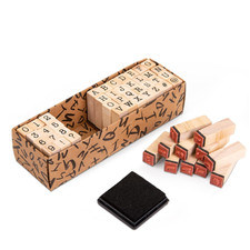 Holzstempel Set 40 Stueck