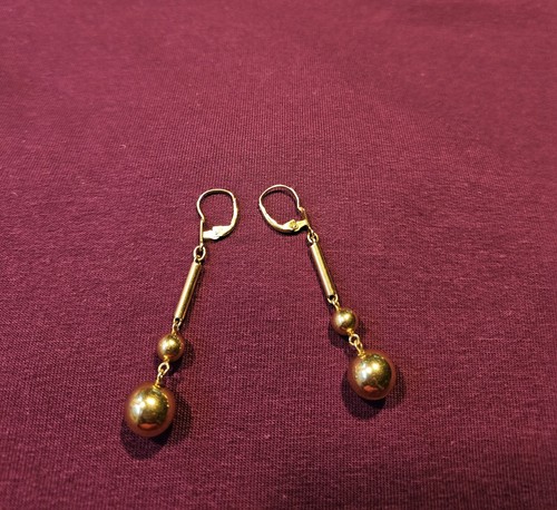 Ohrhänger aus 585 gelbgold - ohrhänger,