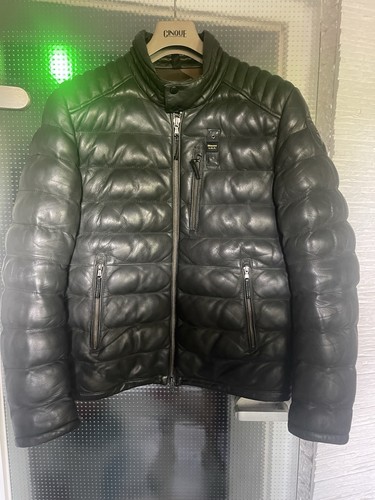 Herrendaunenlederjacke blauer - herrendaunenlederjacke,