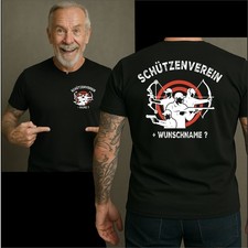 Schützenverein T Shirt Motiv Gewehr Pistole Schießen Bogensport Sportschützen 59