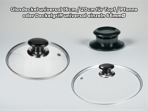 Glasdeckel 16cm 20cm topf - 16cm,