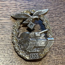Orden Wk2 Panzerkampfabzeichen Luftwaffe entnazifiziert.    WK153