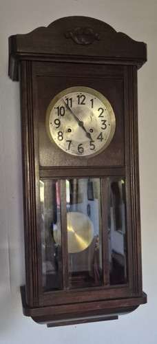 Holz wanduhr analog rechteckig - wanduhr,