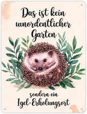 Igel-Erholungsort Metallschild