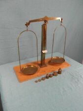 Apothekerwaage Präzisionswaage Waage 1 kg Antik Feinwaage Messing Gewichte  20b2