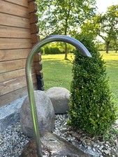 Brunnen-Einlauf aus Edelstahl 22mm, Wasserspeier,Wasserhahn,Zierbrunnen,Auslauf