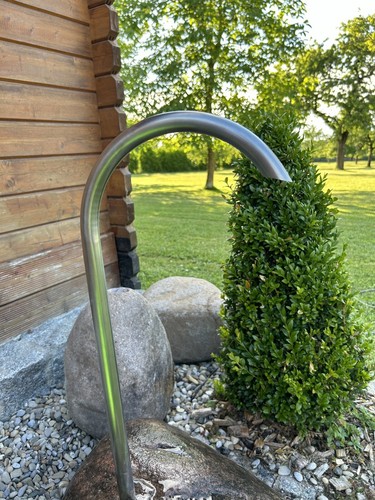 Brunnen einlauf aus edelstahl - brunnen-einlauf,