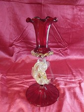 Blumenvase Murano Fisch Glas