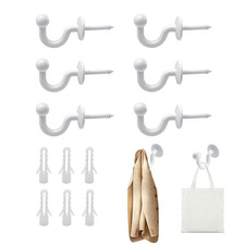 6 Pcs Vorhang Raffhalter Haken