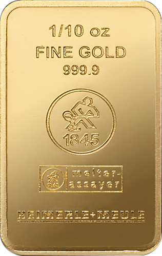 Goldbarren heimerle und meule - goldbarren,
