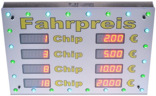 Schausteller led preisschild - schausteller,