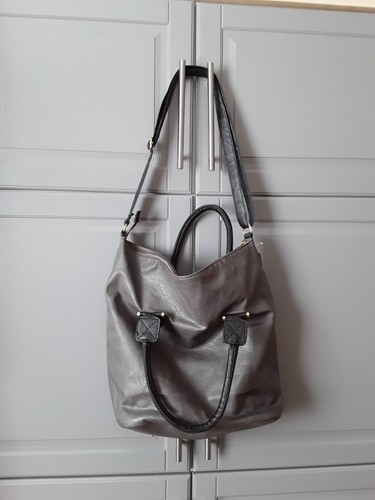 Große tasche dunkelgrau - große,