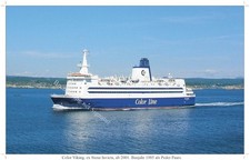 Histor. Fotodruck 20x30cm, COLOR VIKING, Baujahr 1985, Color Line, Norwegen  