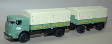 Minichamps 499073924 Büssing LU11/16 Pritschen Hängerzug "Schenker" 1:43