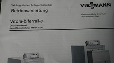 Viessmann | Bedienungsanleitungen | Betriebsanleitung Vitola-biferral-e Komplett