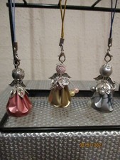 Taschenanhänger 3er Set Schutzengel Dekoration aus Kaffeekapseln Handarbeit (c)