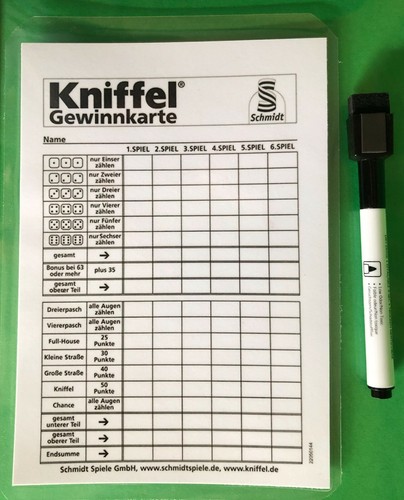 Laminierte spielvorlagen - laminierte,