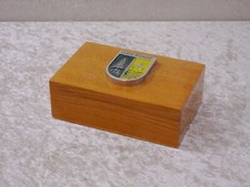 DDR Souvenir Oberhof Wappen Holz Schatulle Kästchen Box - Vintage - Handmade