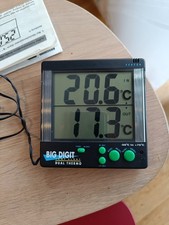 Big Digit Digitales Thermometer LCD Doppel Display Außen und Innen Temperatur