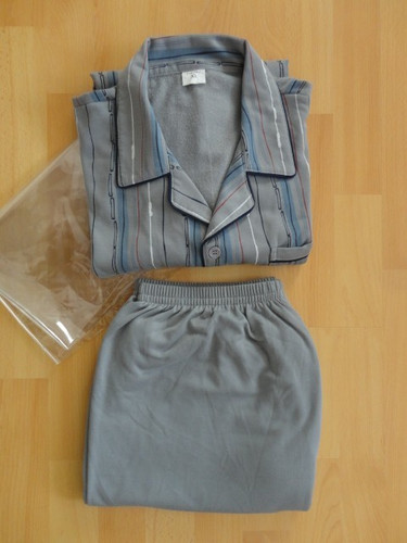 Pyjama flanell knopfleiste - flanell,